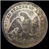 Image 2 : Off Center 1859-S Seated Liberty Quarter NICELY CI