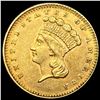 Image 1 : 1873 Open 3 Rare Gold Dollar UNCIRCULATED