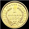 Image 2 : 1854 Rare Gold Dollar CHOICE BU