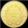 Image 2 : 1856-A France .1867oz Gold 20 Francs CLOSELY UNCIR