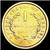 Image 2 : 1851 Rare Gold Dollar LIGHTLY CIRCULATED