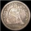 Image 1 : 1890 Seated Liberty Quarter NICELY CIRCULATED