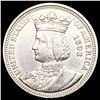 Image 1 : 1893 Isabella Silver Quarter UNCIRCULATED