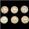 Image 2 : (6) Buffalo Nickels (1913, 1920, 1936, 1937, (2) 1