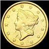 Image 1 : 1851 Rare Gold Dollar NEARLY UNCIRCULATED