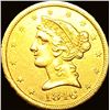 Image 1 : 1846-O $5 Gold Half Eagle UNCIRCULATED