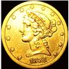 Image 1 : 1881-CC $5 Gold Half Eagle CLOSELY UNCIRCULATED