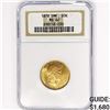 Image 1 : 1876 20K .26oz Denmark Gold NGC MS62
