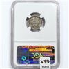 Image 2 : 1883 Kingdom of Hawaii Dime NGC VF35