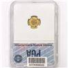 Image 2 : 1873 Rare Gold Dollar PGA MS64+ Open 3