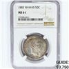 Image 1 : 1883 Kingdom of Hawaii Half Dollar NGC MS61