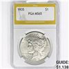 Image 1 : 1935 Silver Peace Dollar PGA MS65