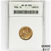 Image 1 : 1924 Wheat Cent ANACS MS63 RED