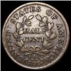 Image 2 : 1804 Spiked Chin Draped Bust Half Cent LIGHTLY CIR