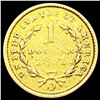 Image 2 : 1851-O Rare Gold Dollar LIGHTLY CIRCULATED