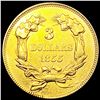 Image 2 : 1855 $3 Gold Piece CLOSELY UNCIRCULATED
