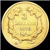 Image 2 : 1878 $3 Gold Piece LIGHTLY CIRCULATED