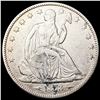Image 1 : 1873 Arws Seated Liberty Half Dollar CLOSELY UNCIR
