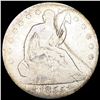 Image 1 : 1855 Arws Seated Liberty Half Dollar NICELY CIRCUL
