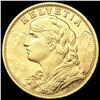 Image 1 : 1903 Swiss .1867oz Gold 20 Francs CHOICE BU