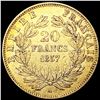 Image 2 : 1857-A France .1867oz Gold 20 Francs CLOSELY UNCIR