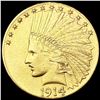 Image 1 : 1914-D $10 Gold Eagle CLOSELY UNCIRCULATED