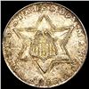 Image 1 : 1856 Silver Three Cent NEARLY UNCIRCULATED