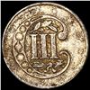 Image 2 : 1856 Silver Three Cent NEARLY UNCIRCULATED