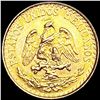 Image 2 : 1945 Mexico .0482oz Gold 2 Pesos UNCIRCULATED