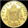 Image 2 : 1866 France .1867oz Gold 20 Francs CLOSELY UNCIRCU