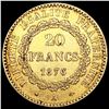Image 2 : 1876-A France .1867oz Gold 20 Francs CLOSELY UNCIR
