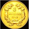 Image 2 : 1863 $3 Gold Piece CLOSELY UNCIRCULATED