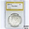 Image 1 : 1878-CC Morgan Silver Dollar PGA MS63