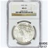 Image 1 : 1923 Silver Peace Dollar NGC MS63