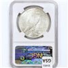 Image 2 : 1923 Silver Peace Dollar NGC MS63