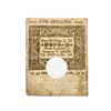Image 1 : 1780 Connecticut One Shilling Bank Note