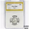Image 1 : 1942-P Washington Silver Quarter PGA PR66 Type 2