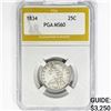 Image 1 : 1834 Capped Bust Quarter PGA MS60