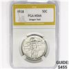 Image 1 : 1938 Oregon Trail Half Dollar PGA MS66
