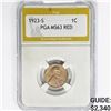 Image 1 : 1923-S Wheat Cent PGA MS63 RED
