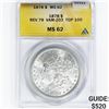 Image 1 : 1878 Rev 79 Morgan Silv $1 ANACS MS62 VAM-203