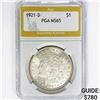 Image 1 : 1921-D Morgan Silver Dollar PGA MS65