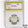 Image 1 : 1892-O Barber Quarter PGA MS62