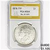 Image 1 : 1878 7TF Rev 79 Morgan Silver Dollar PGA MS64