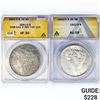 Image 1 : 1891 O & 1922 D Set (2) Silver Dollars ANACS