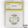 Image 1 : 1930 Standing Liberty Quarter PGA MS63