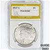 Image 1 : 1927-S Silver Peace Dollar PGA MS62