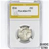 Image 1 : 1930 Seated Liberty Quarter PGA MS64 FH