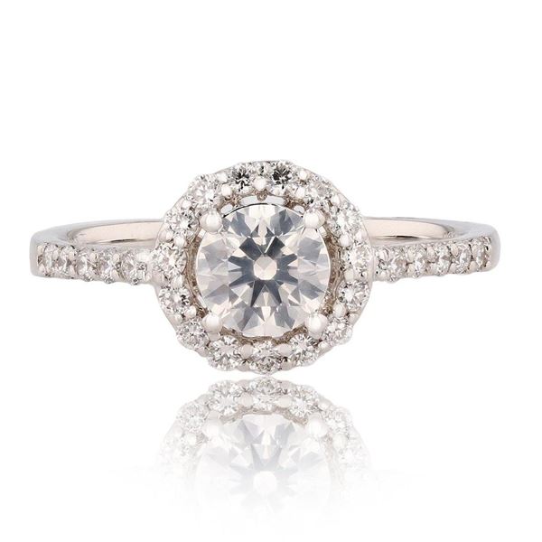 0.60 ctw SI1 CLARITY CENTER Diamond Platinum Ring (1.15 ctw Diamonds) EGL USA CE