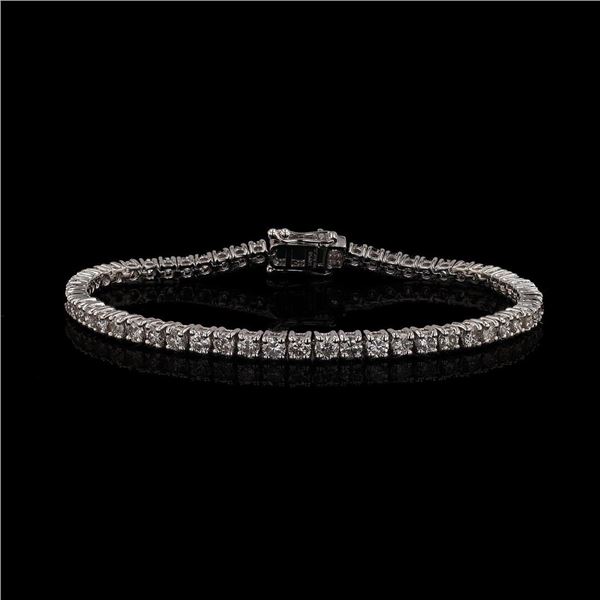 5.62 ctw Diamond 14K White Gold Tennis Bracelet
